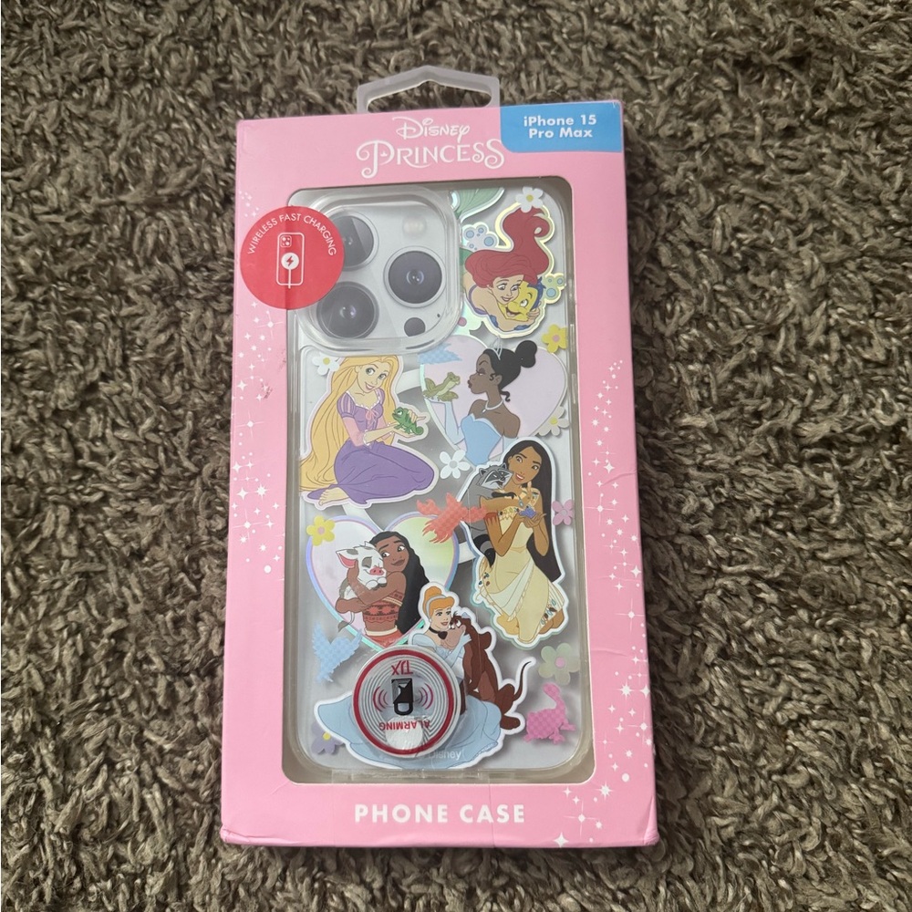 Disney Princess Clear Sticker Art iPhone Case in Pink Packaging